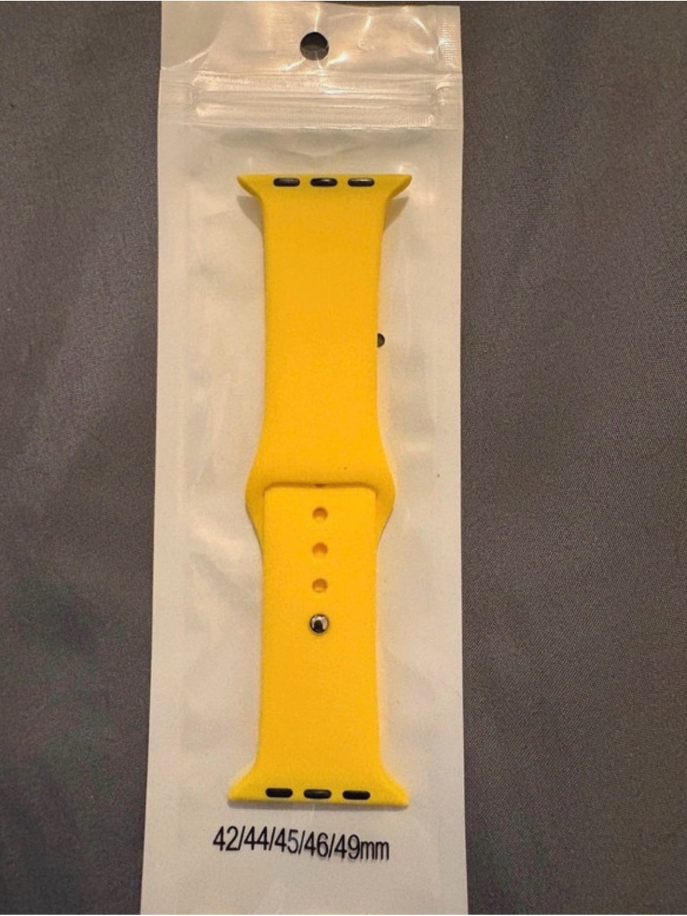 Apple Bright Yellow Silicone Watch Band for 42/44/45/46/49mm